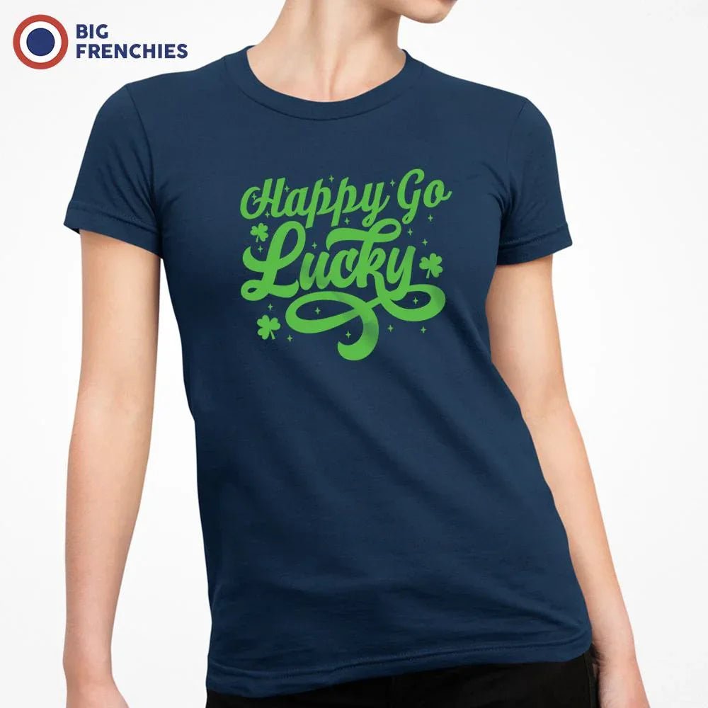 Happy Go Lucky Women's Organic Cotton Tee - Create Marketplace
