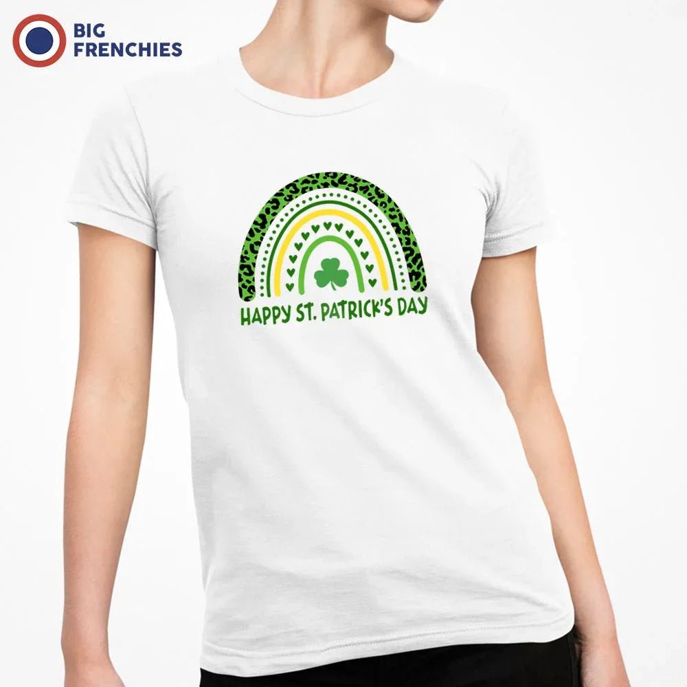 Happy St Patrick's Day Rainbow Women's Organic Cotton Tee - Create Marketplace