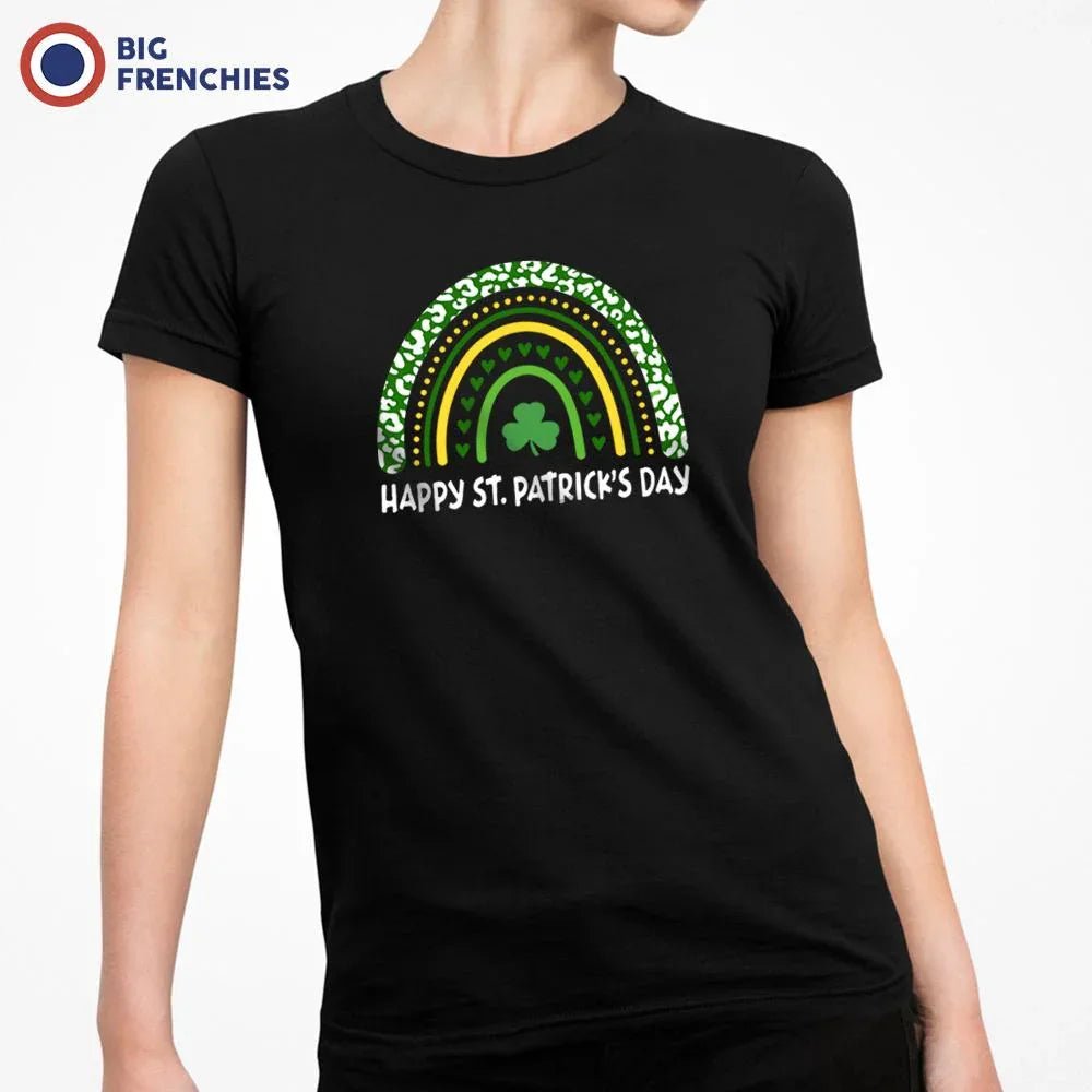 Happy St Patrick's Day Rainbow Women's Organic Cotton Tee - Create Marketplace