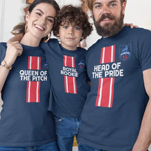 Head of The Pride, Queen Of The Pitch, Royal Rookie Dad Mom and Kid Matching Organic Cotton T-Shirts Family Set (Set of 3) - Create Marketplace