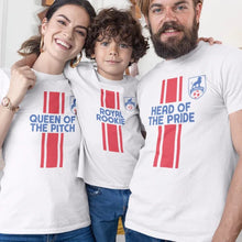 Head of The Pride, Queen Of The Pitch, Royal Rookie Dad Mom and Kid Matching Organic Cotton T-Shirts Family Set (Set of 3) - Create Marketplace