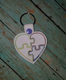 Heart Puzzle Keychain - Create Marketplace