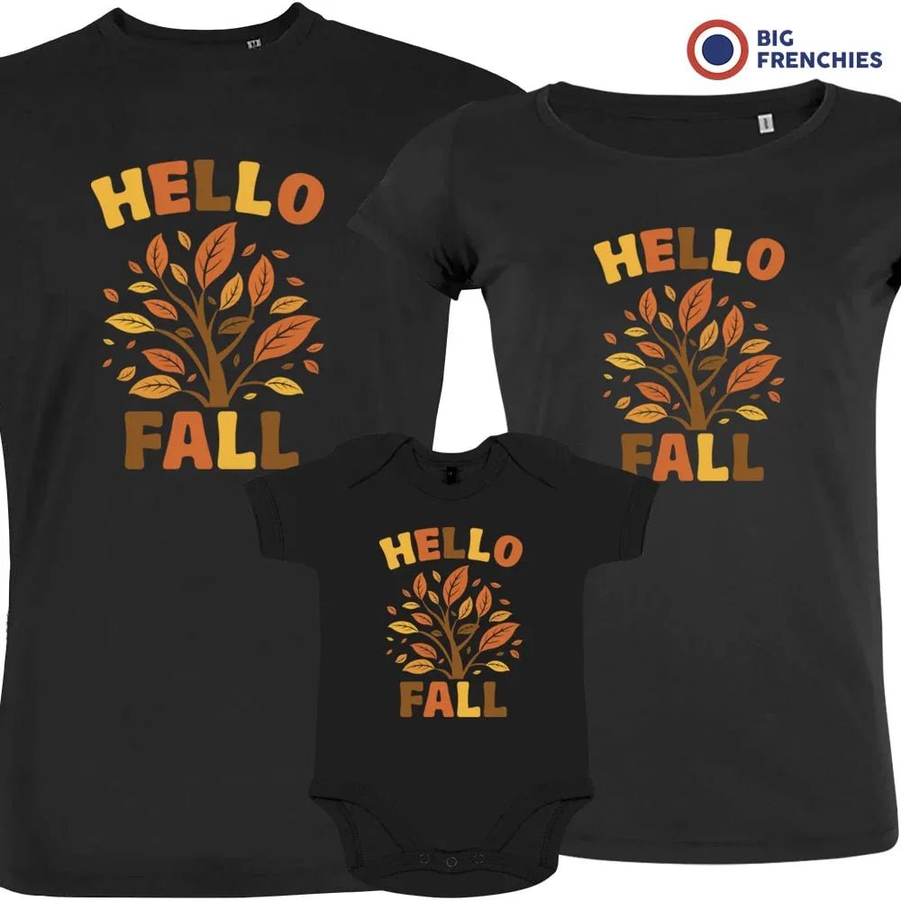 Hello Fall Matching Organic Cotton Family Set (Set of 3) - Create Marketplace