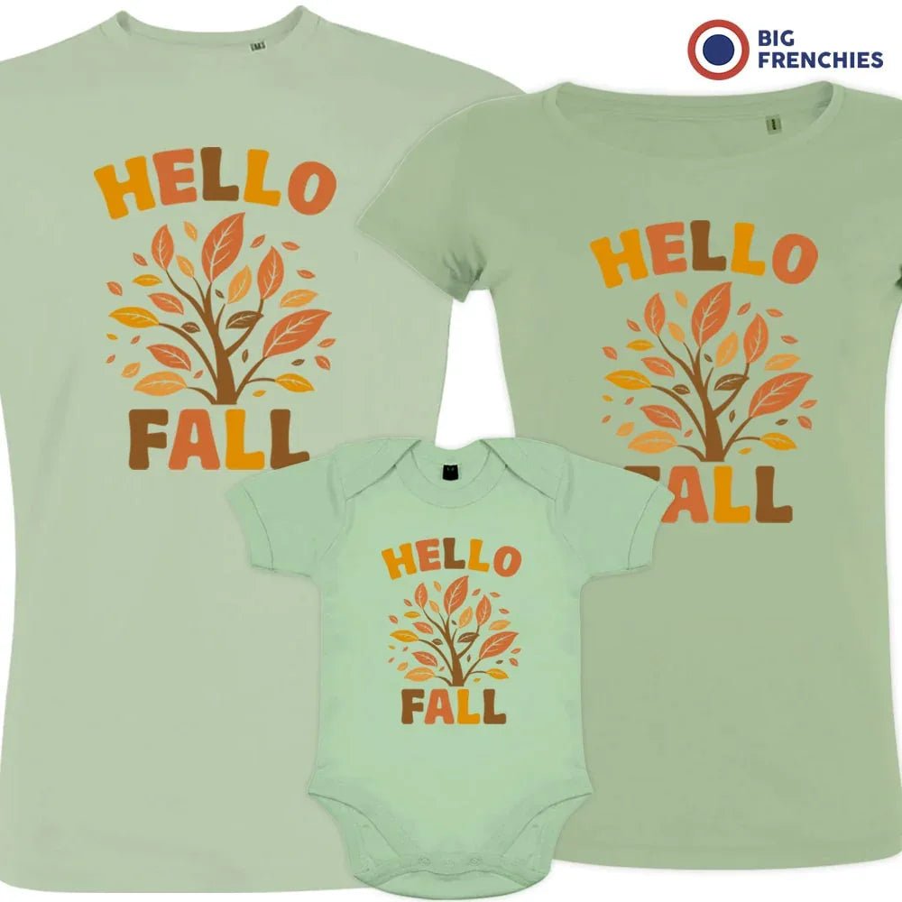 Hello Fall Matching Organic Cotton Family Set (Set of 3) - Create Marketplace