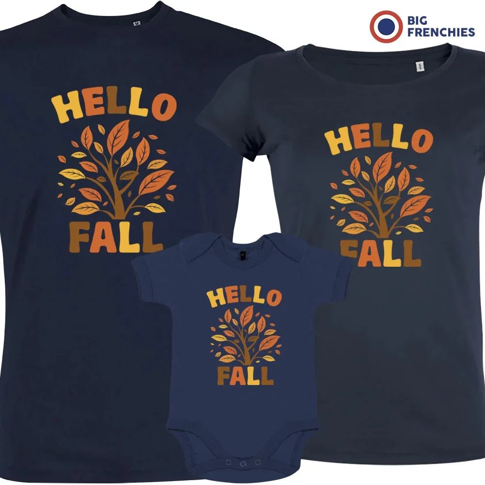 Hello Fall Matching Organic Cotton Family Set (Set of 3) - Create Marketplace