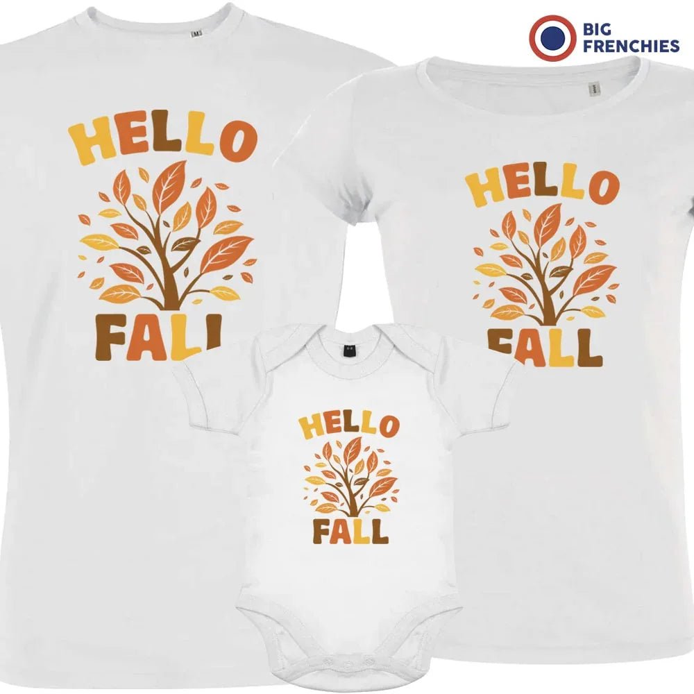 Hello Fall Matching Organic Cotton Family Set (Set of 3) - Create Marketplace
