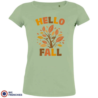 Hello Fall Women's Organic Cotton Tee - Create Marketplace