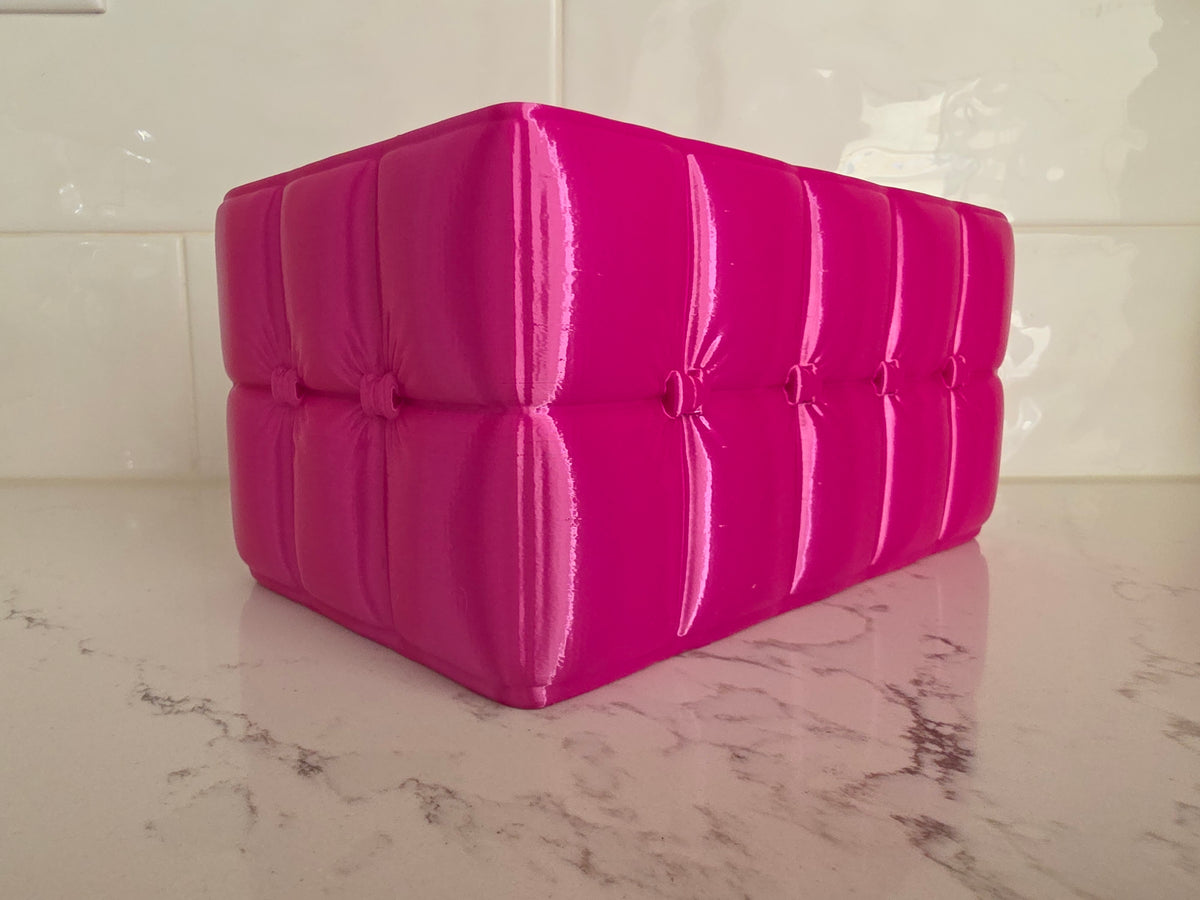 Organisateur de maquillage à nœud matelassé imprimé en 3D