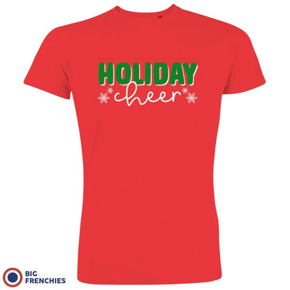Holiday Cheer Christmas Men's Organic Cotton Tee - Create Marketplace