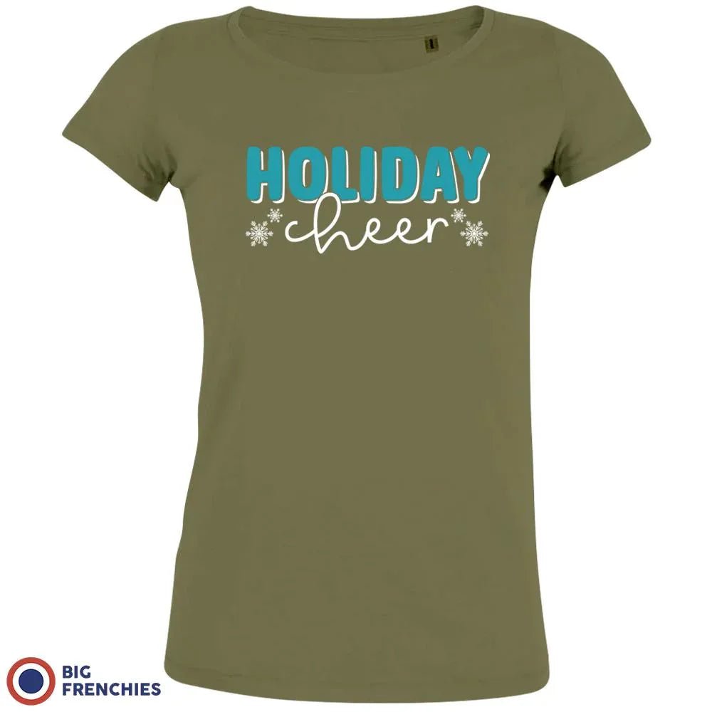 Holiday Cheer Christmas Women's Organic Cotton Tee - Create Marketplace