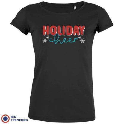 Holiday Cheer Christmas Women's Organic Cotton Tee - Create Marketplace