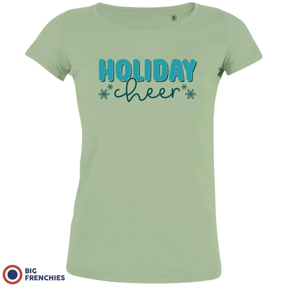 Holiday Cheer Christmas Women's Organic Cotton Tee - Create Marketplace