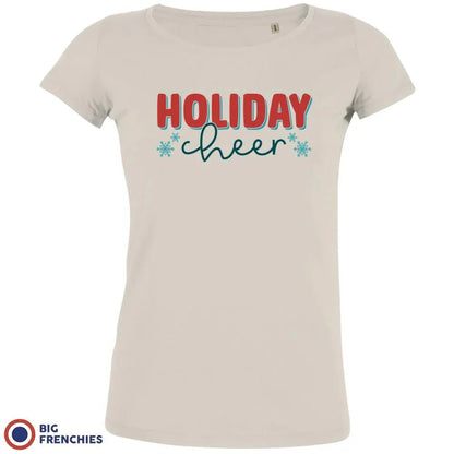 Holiday Cheer Christmas Women's Organic Cotton Tee - Create Marketplace