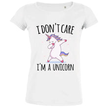I Don't Care, I'm A Unicorn Women's Organic Tee - Create Marketplace