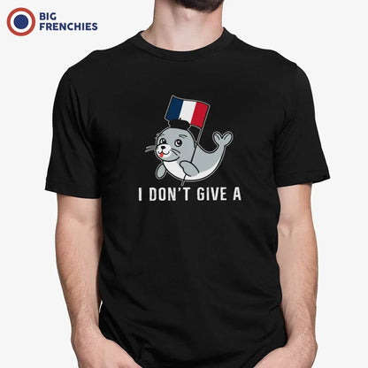 I Don't Give a Phoque Men's Organic Cotton Tee - Create Marketplace
