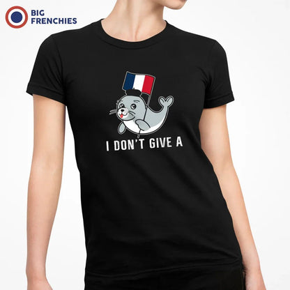 I Don't Give a Phoque Women's Organic Cotton Tee - Create Marketplace