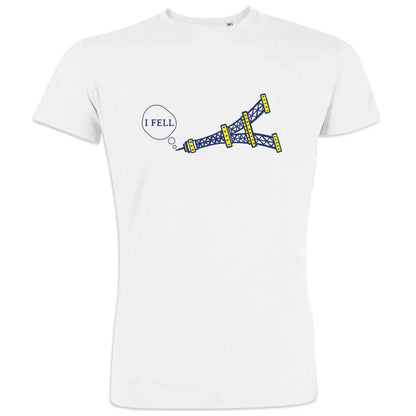 I Fell Tower Men's Organic Cotton Tee - Create Marketplace