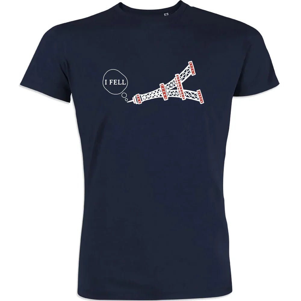 I Fell Tower Men's Organic Cotton Tee - Create Marketplace