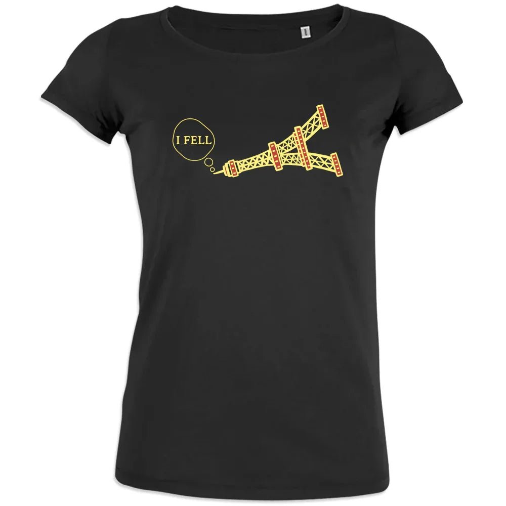 I Fell Tower Women's Organic Cotton Tee - Create Marketplace