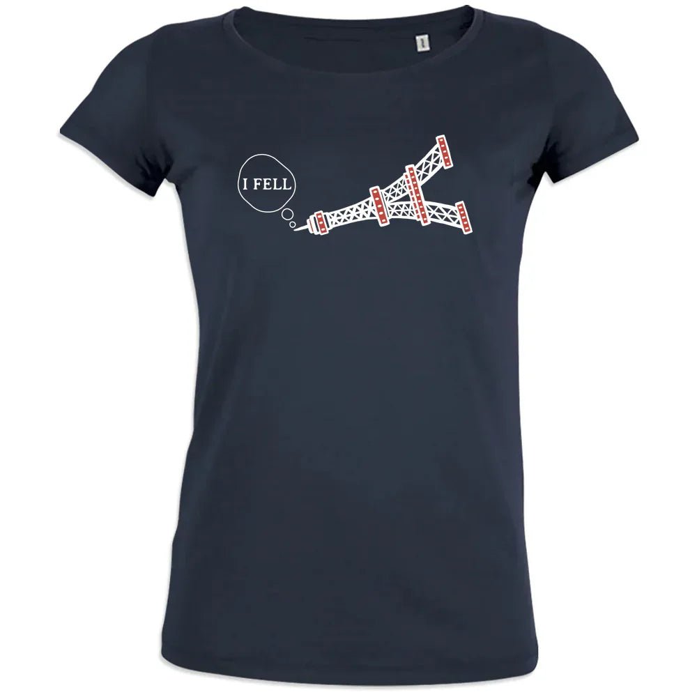I Fell Tower Women's Organic Cotton Tee - Create Marketplace