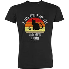 I Like Coffee, My Cat And Maybe 3 People Men's Organic Tee - Create Marketplace