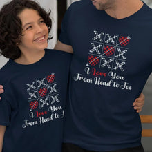 I Love You From Head To Toe Dad and Child Organic Cotton T-Shirts family Set (Set of 2) - Create Marketplace