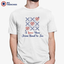 I Love You From Head To Toe Men's Organic Cotton Tee - Create Marketplace