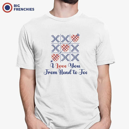 I Love You From Head To Toe Men's Organic Cotton Tee - Create Marketplace