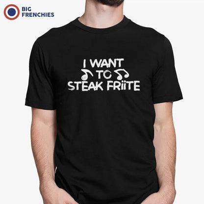 I Want To Steak Friite Men's Organic Cotton Tee - Create Marketplace