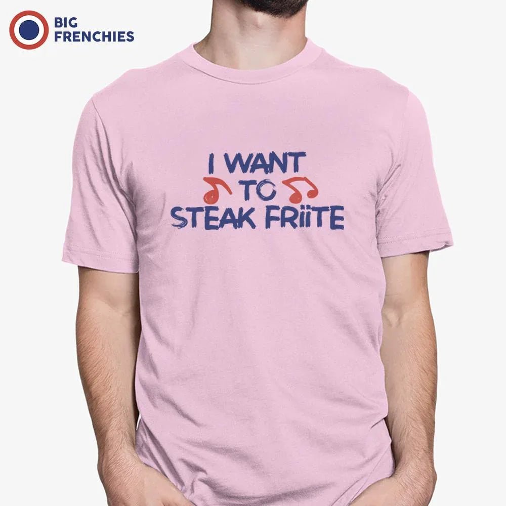 I Want To Steak Friite Men's Organic Cotton Tee - Create Marketplace