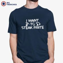 I Want To Steak Friite Men's Organic Cotton Tee - Create Marketplace