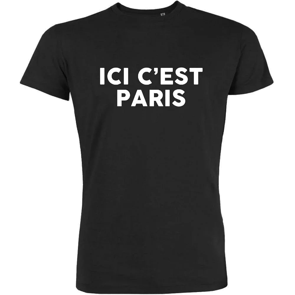 Ici c'est Paris Men's Organic Tee - Create Marketplace