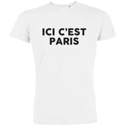 Ici c'est Paris Men's Organic Tee - Create Marketplace