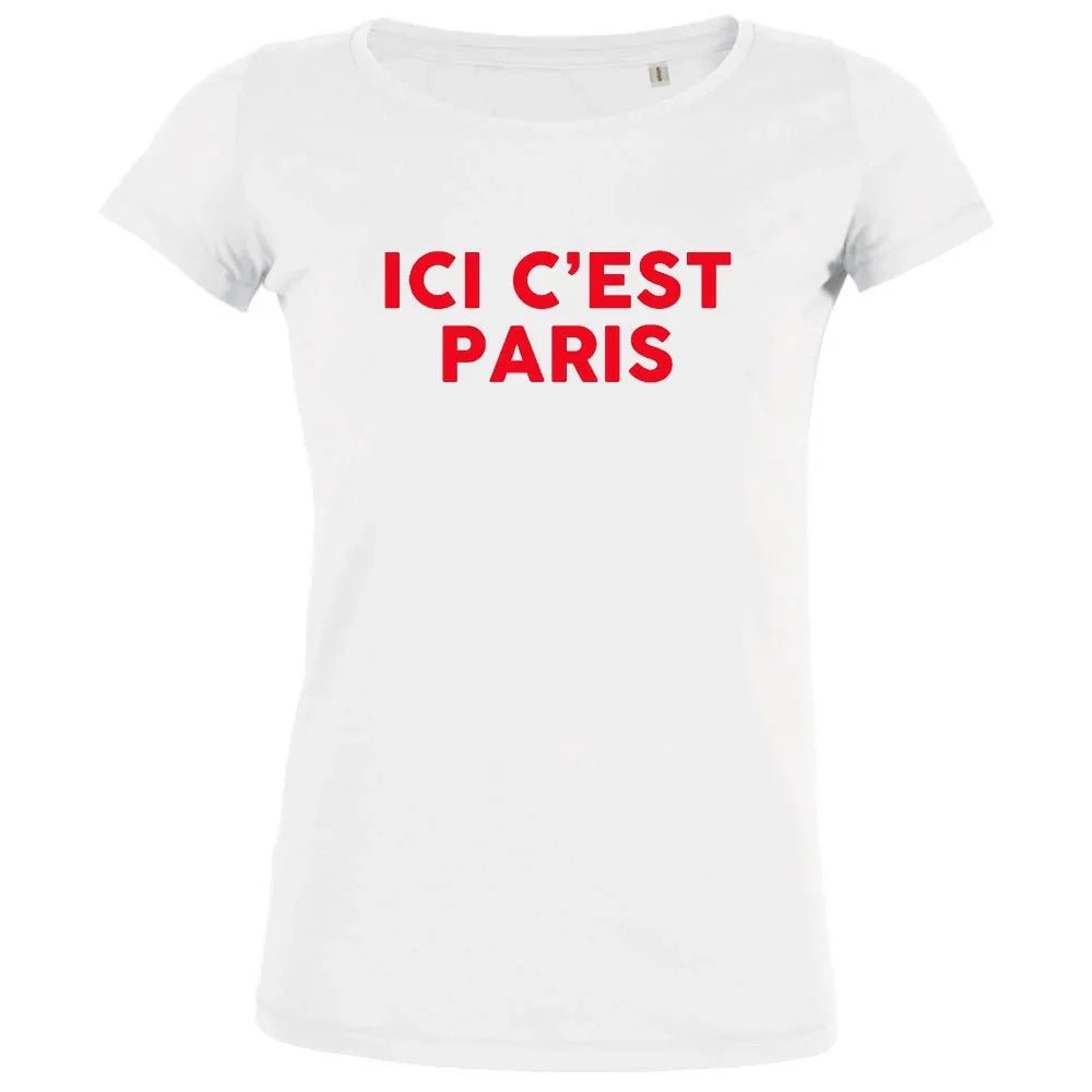Ici c'est Paris Women's Organic Tee - Create Marketplace