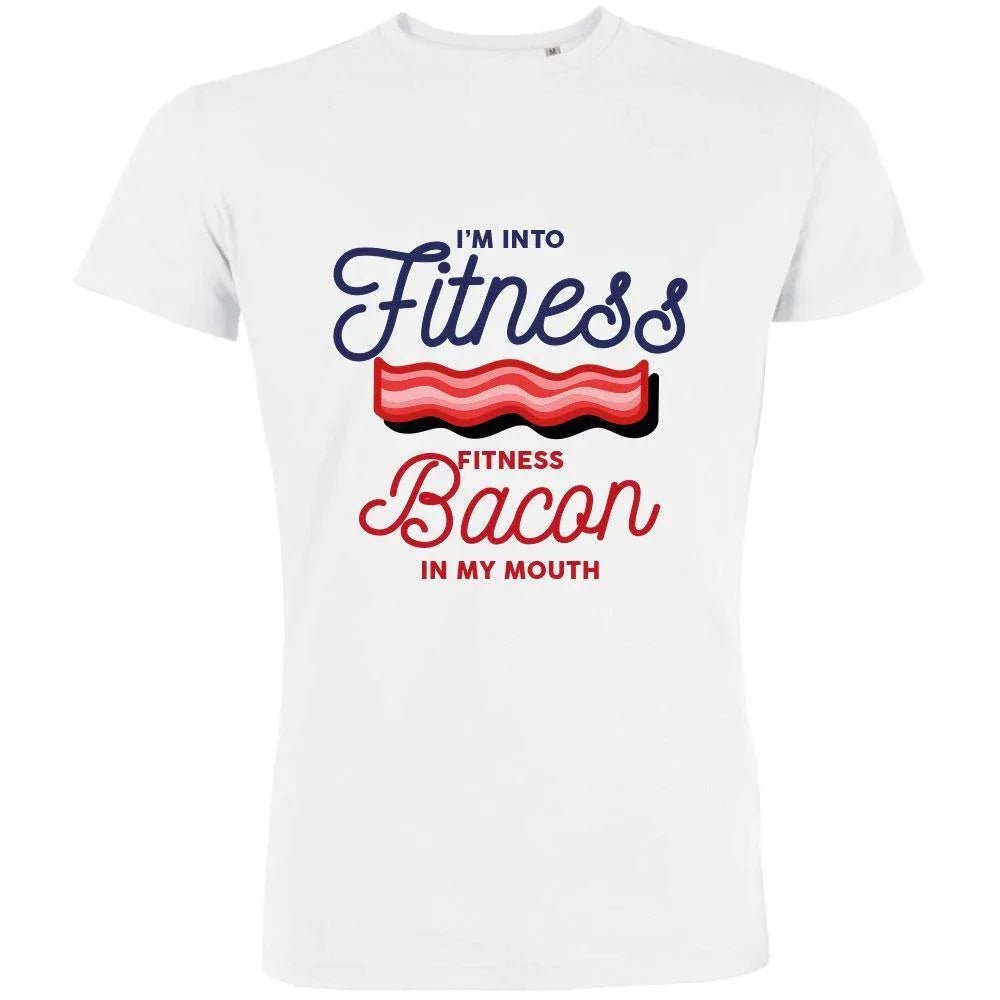 I'm Into Fitness Fitness Bacon In My Mouth Men's Organic Tee - Create Marketplace