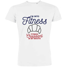 I'm Into Fitness Fitness Croissant In My Mouth Men's Organic Tee - Create Marketplace