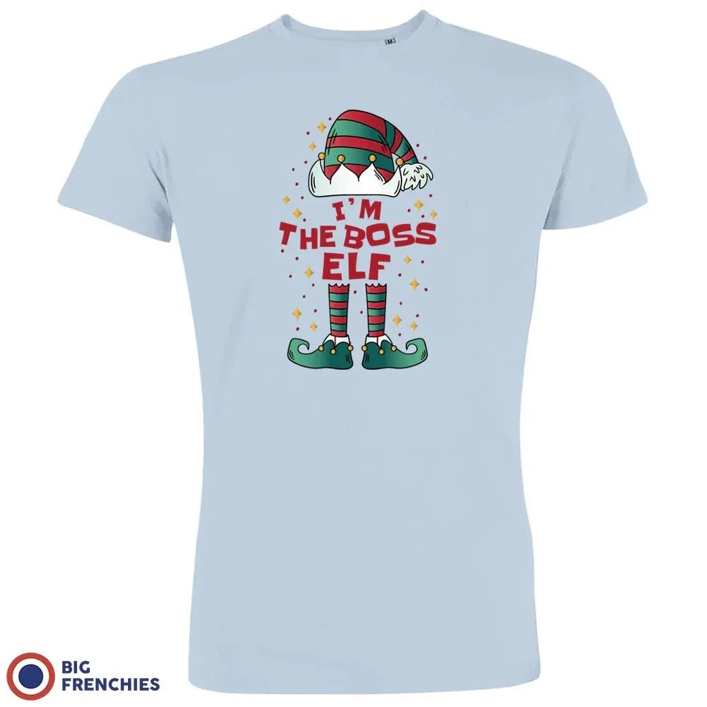 I'M The Boss ELF Christmas Men's Organic Cotton Tee - Create Marketplace