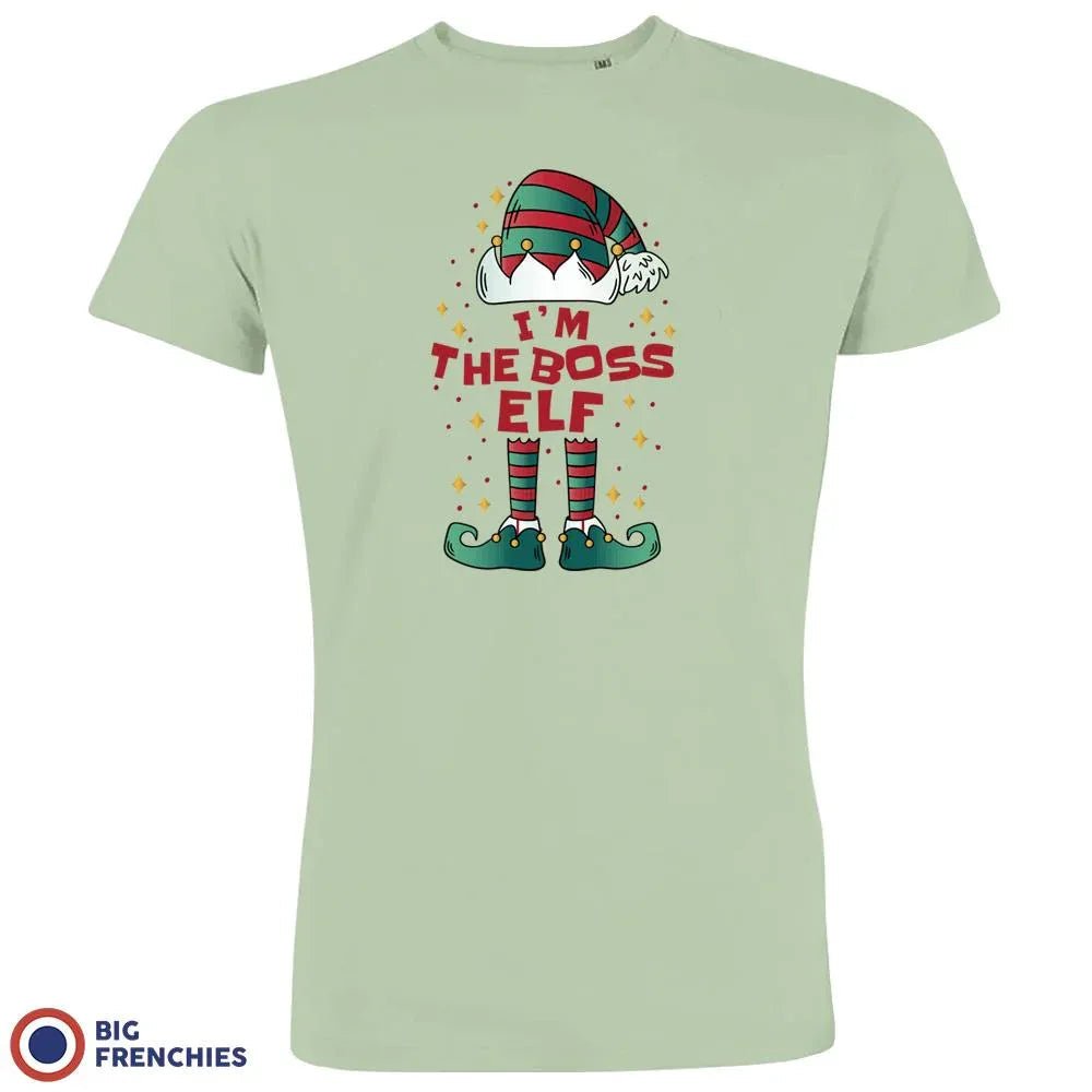 I'M The Boss ELF Christmas Men's Organic Cotton Tee - Create Marketplace