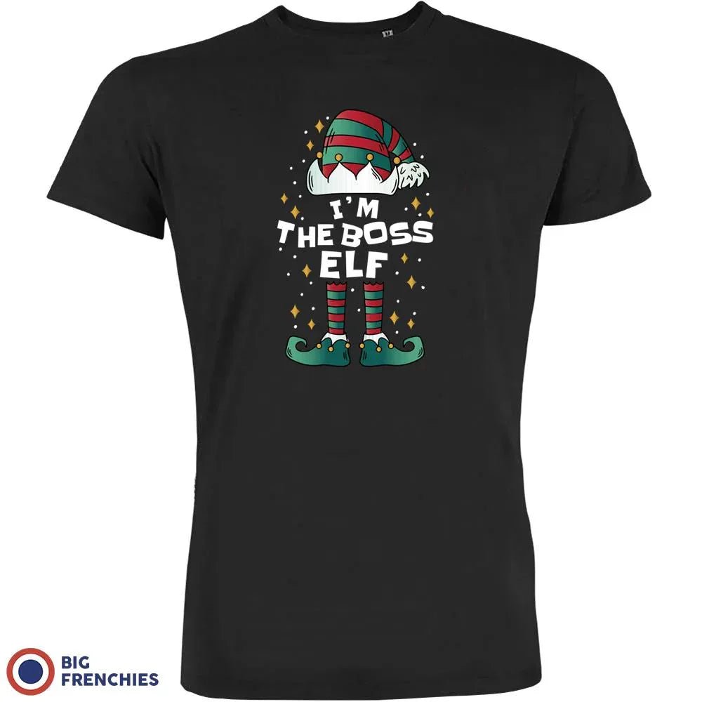 I'M The Boss ELF Christmas Men's Organic Cotton Tee - Create Marketplace