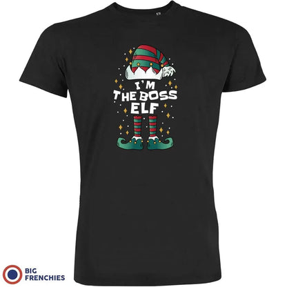 I'M The Boss ELF Christmas Men's Organic Cotton Tee - Create Marketplace