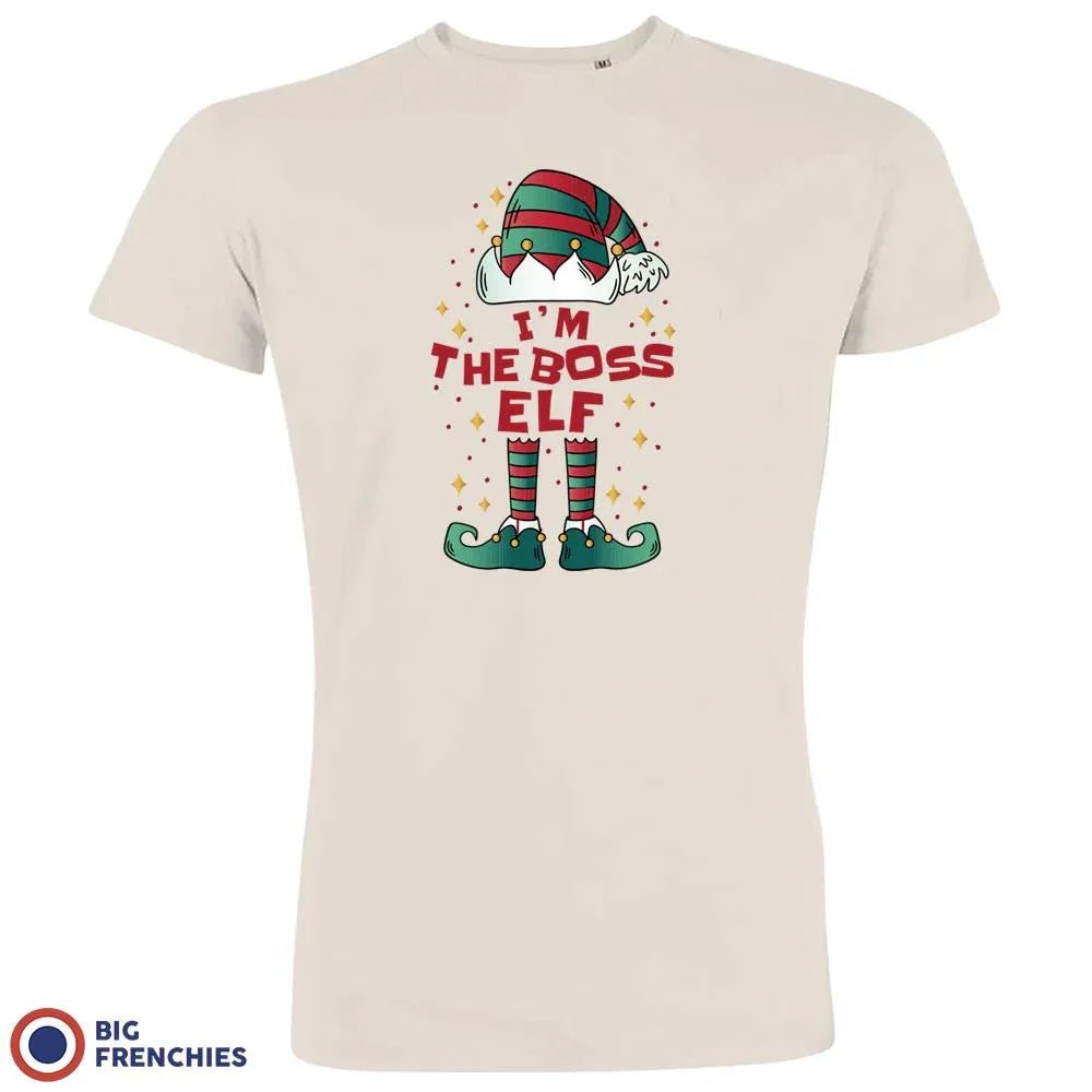 I'M The Boss ELF Christmas Men's Organic Cotton Tee - Create Marketplace