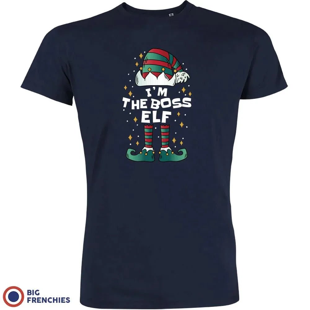 I'M The Boss ELF Christmas Men's Organic Cotton Tee - Create Marketplace