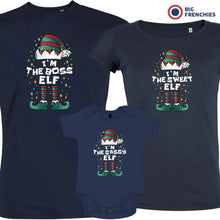 I'm The Boss The Sweet The Sassy ELF Christmas Matching Family Organic Tees (Set of 3) - Create Marketplace