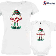 I'M The Sweet The Sassy ELF Christmas Mom and Child Organic Cotton family Set (Set of 2) - Create Marketplace