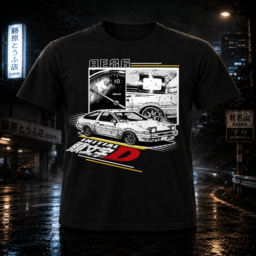 Initial D Manga AE86 T-Shirt - Create Marketplace