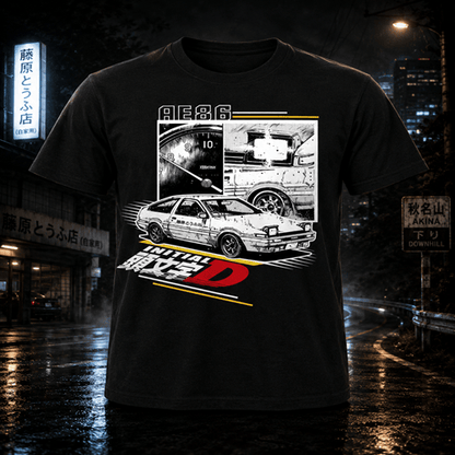 Initial D Manga AE86 T-Shirt - Create Marketplace
