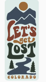 Adhesivo "Let's Get Lost"
