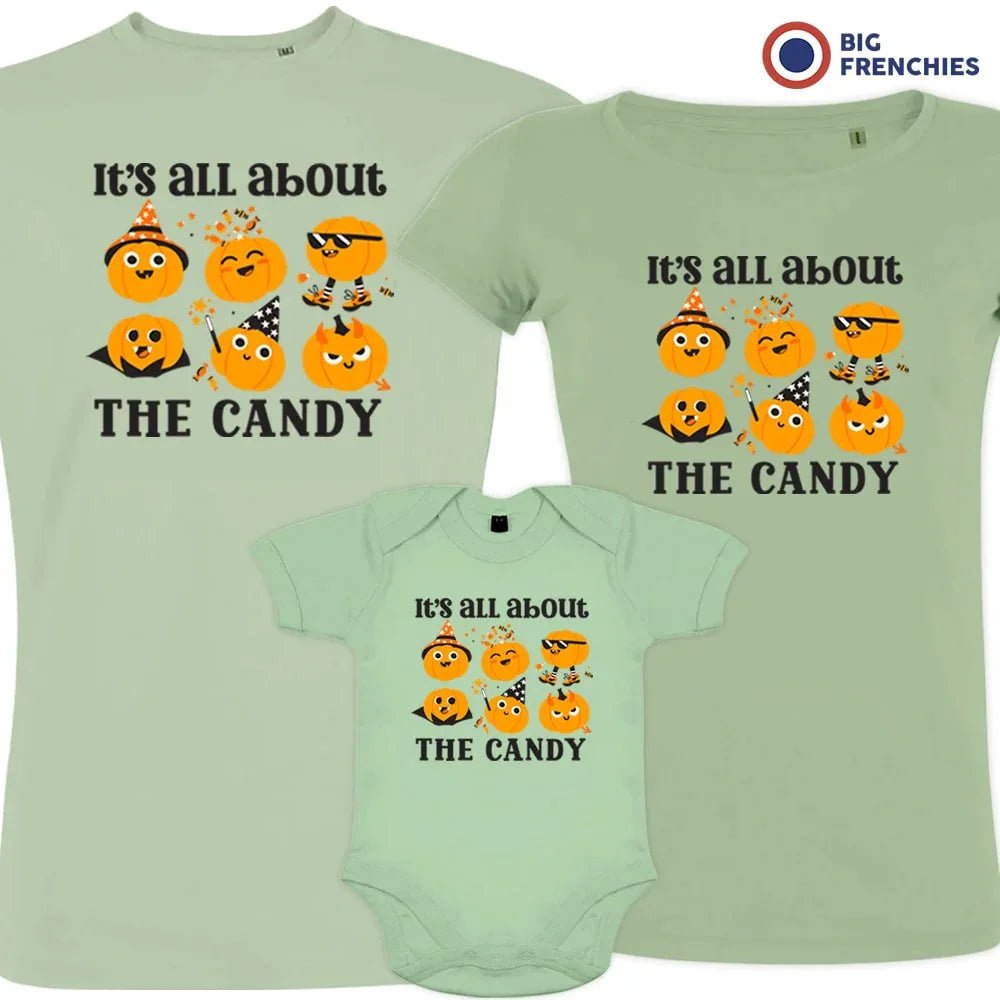 It's All About The Candy Halloween Matching Organic Cotton Family Set (Set of 3) - Create Marketplace