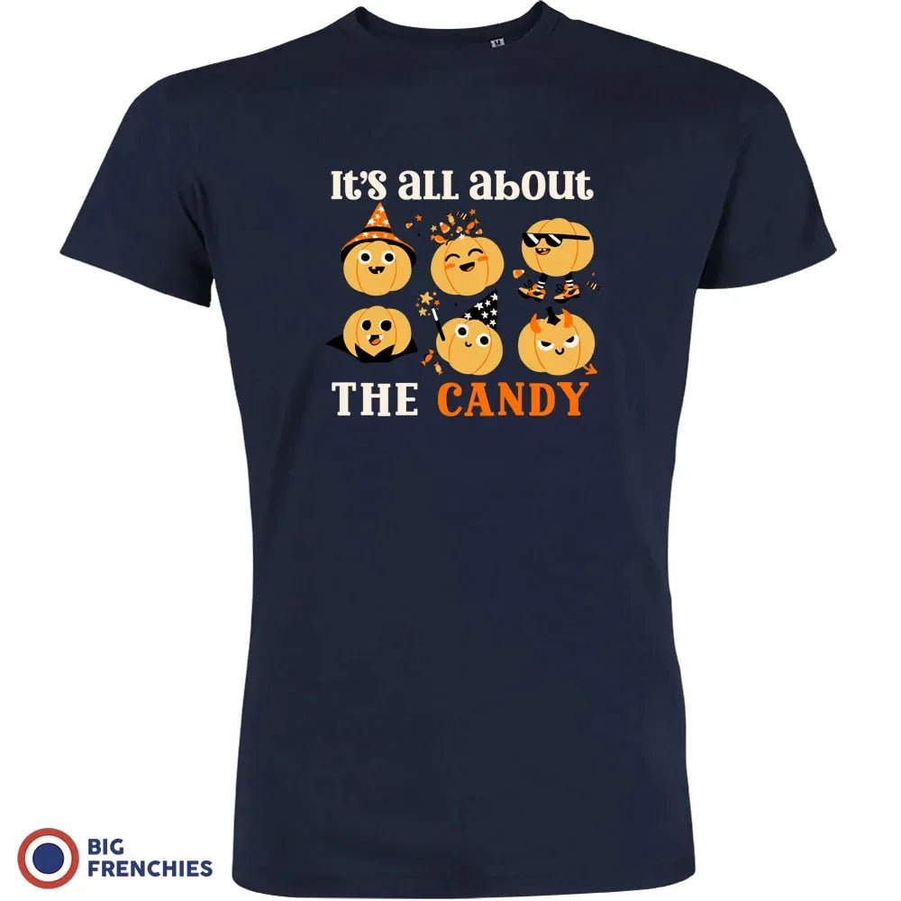 It's All About The Candy Halloween Men's Organic Cotton Tee - Create Marketplace