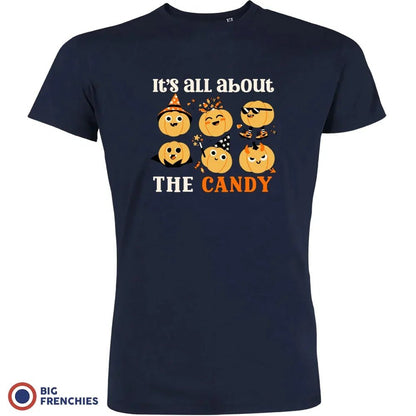 It's All About The Candy Halloween Men's Organic Cotton Tee - Create Marketplace